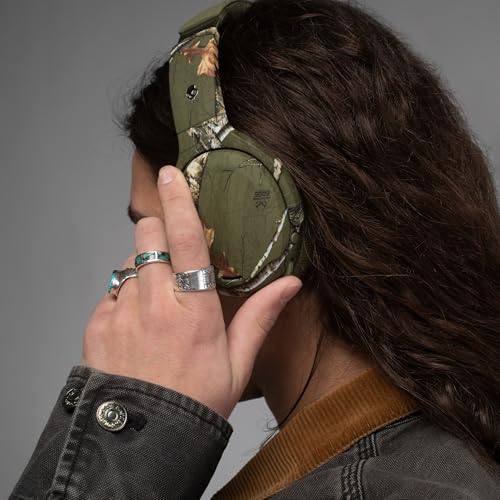 Skullcandy Crusher ANC 2 Wireless Headphones - Realtree Edge Colors Drab | Multi-Sensory Crusher Bass, Over-Ear Fit, Noise Cancelling, 60 Hours Battery, Working Out, Gym, Travel, Study, Music, Gaming - color: Realtree EDGE Drab