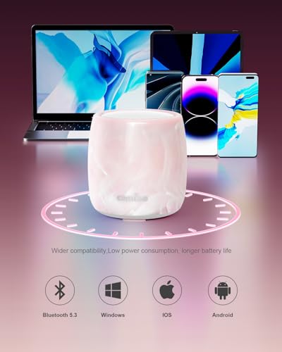 comiso Small Speaker, IPX7 Waterproof Bluetooth Speaker with Robust Bass - color: Pink