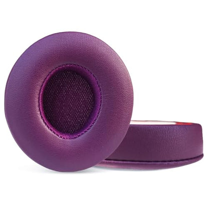 Solo3 Xinyuekj Ear Pads Replacement,Compatible with Beats by Dre Solo 3/Solo 2 Wired/Wireless A1796/B0534 Headphones,Ear Pads Cushions with Upgrade Memory Foam & High Protein Leather(POP Magenta) - color: Purple