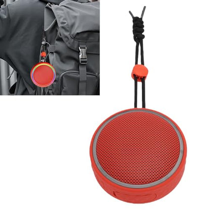GOWENIC Bluetooth Shower Speaker, Bluetooth 5.3 Connection, IPX6 Water Proof, with Suction Cup and Hanging Rope, for Camping, Cycling or Poolside (Red) - color: Red
