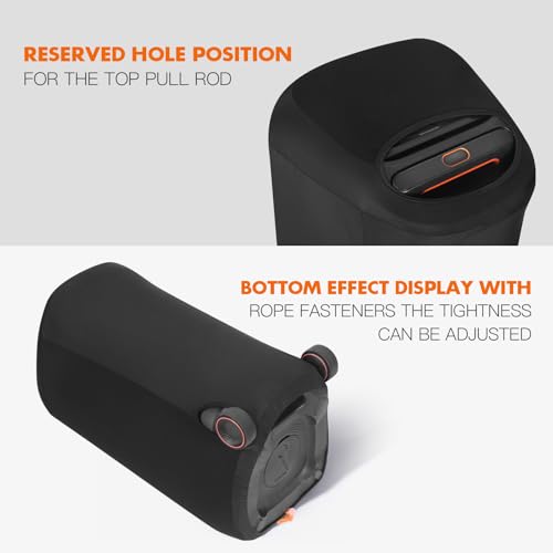 Dust Cover for JBL PartyBox 320 Speaker - Breathable & Washable Lycra Fabric Protector with Drawstring Closure, Scratch & Dust Resistant Cover (Fits for JBL PartyBox 320)