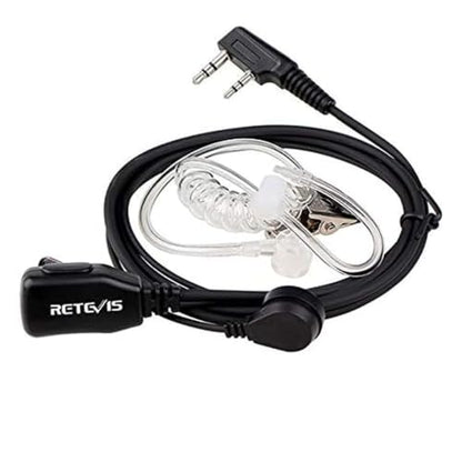 Retevis Walkie Talkie Earpiece with Mic, for RT22/RT21/RT68/H777/RT86 | Comfortable Acoustic Tube, Compatible with Pxton, Baofeng BF-888S, Kenwood walkie talkies, Surveillance Headset(1 Pack) - style: Acoustic Tube
