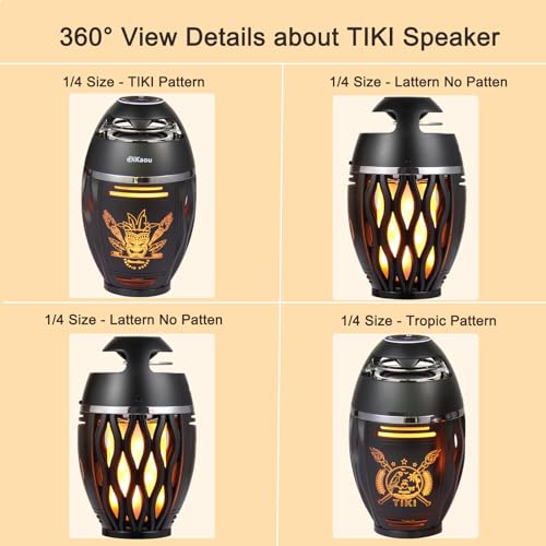 Gifts for Men Women, Bluetooth Speakers Outdoor with Flame Lights, Birthday Gifts for Him/Dad/Husband, Bluetooth 5.3 Wireless Speakers Base, Gift for Mom/wife, Cool Gadget for Patio Garden Yard Party