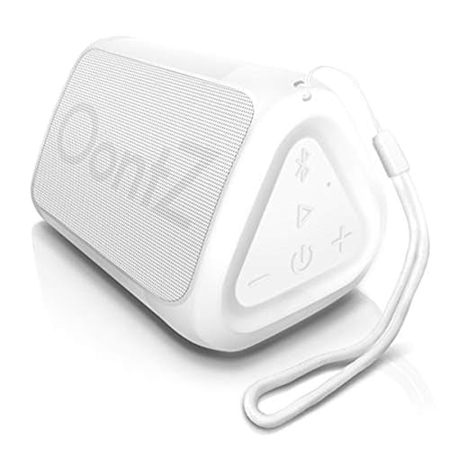 OontZ Angle Solo Compact Bluetooth Speaker, 14-Hour Playtime, White - color: White