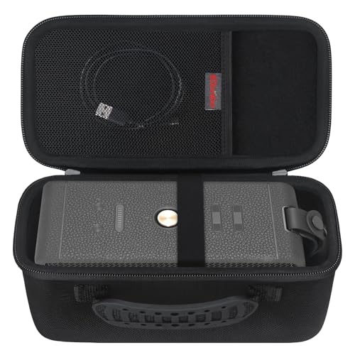 Elonbo Carrying Case for Marshall Middleton/Middleton II Portable Bluetooth Speaker, Wireless Speaker Hard Travel Protective Bag Storage Cover, Extra Mesh Pocket Fits Charging Cable, Black - color: Black