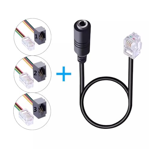 RJ9 to 3.5mm Audio Adapter for Cisco IP Telephones - Headset Converter Compatible with 9961, 7940, 7941, 7942, 8841, 8845, 9941 | Model PH35-RJ9 (Audio Combo Jack) - color: Audio Combo Jack