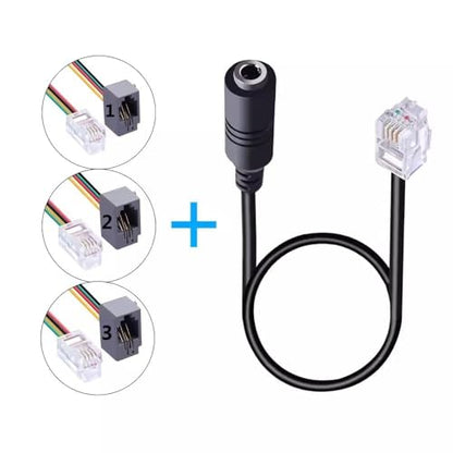 RJ9 to 3.5mm Audio Adapter for Cisco IP Telephones - Headset Converter Compatible with 9961, 7940, 7941, 7942, 8841, 8845, 9941 | Model PH35-RJ9 (Audio Combo Jack) - color: Audio Combo Jack
