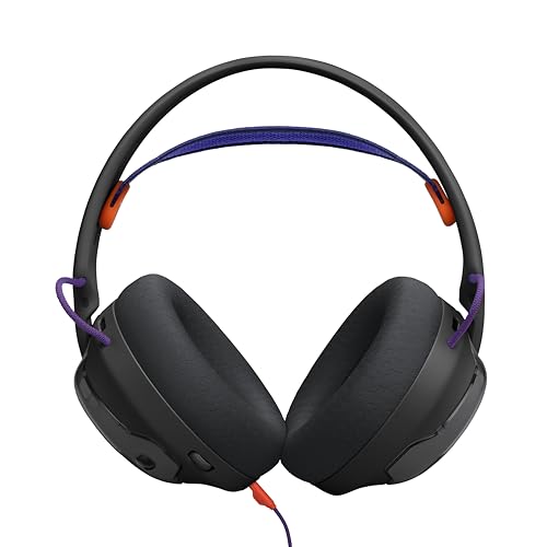 JBL Quantum 250 Wired Gaming Headset Spatial Sound Mic - Black | Plug And Play 3.5mm Connection For PC, Xbox, PlayStation, Switch, With Detachable Boom Arm And Lightweight Over Ear Comfort - color: Black