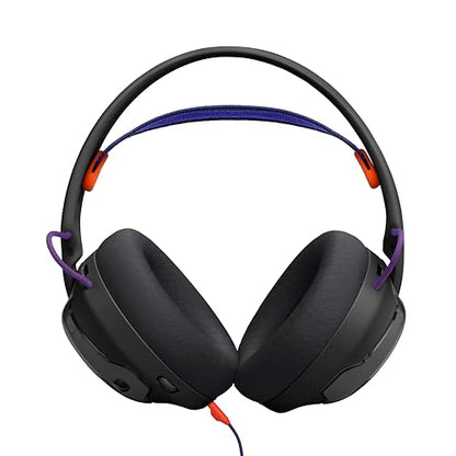 JBL Quantum 250 Wired Gaming Headset Spatial Sound Mic - Black | Plug And Play 3.5mm Connection For PC, Xbox, PlayStation, Switch, With Detachable Boom Arm And Lightweight Over Ear Comfort - color: Black