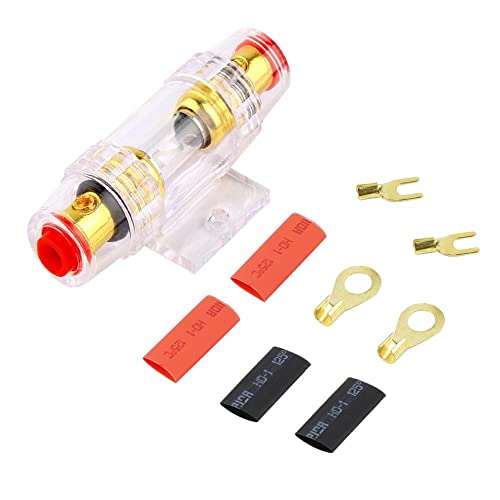 sound-way Car Amplifier Wire Set, 8GA Kit Amplifier Cable Set Wire Harness for RCA AMP Audio Subwoofer or Car Amplifier up to 1500 Watts