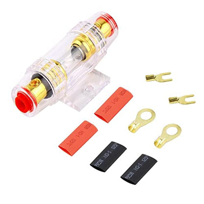 sound-way Car Amplifier Wire Set, 8GA Kit Amplifier Cable Set Wire Harness for RCA AMP Audio Subwoofer or Car Amplifier up to 1500 Watts