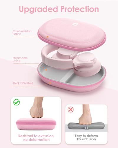Headphone Case Hard for Bose QuietComfort Ultra QC45 QC35 QC25 QC15 QCSE - color: Pink