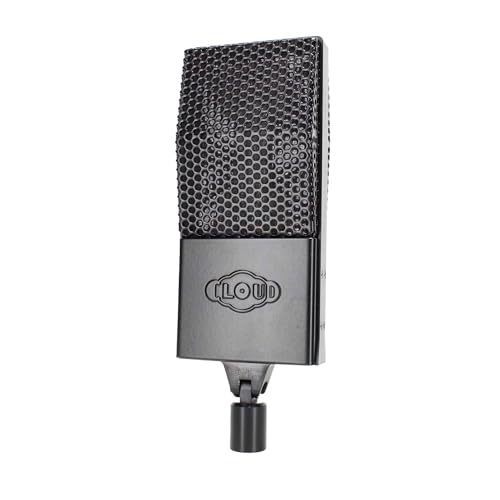 Cloud Microphones 44 Midnight Passive Ribbon Microphone with Cloudlifter CL-1 Activator for Professional Voice/Music Recording + U1 Universal Shock Mount + Tripod Boom Adjustable Floor Stand + More