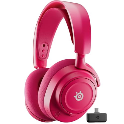 SteelSeries Arctis Nova 7P Wireless Gen 2 Gaming Headset - Real-Time App Control, 50+ HR Play, Neodymium Magnetic Drivers, Mix 2.4GHz/Bluetooth, PS5, PS4, PC, Switch 1/2, Mobile - Magenta - color: Magenta, style: PlayStation | PC