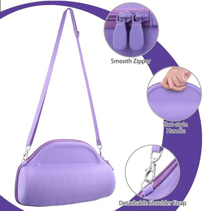 co2CREA Case for JBL Charge 6 Portable Bluetooth Speaker, Purple | High-Density Foam Padding, Reinforced Handle, Detachable Shoulder Strap, Compact Lightweight Design, Dust Protection - color: Purple Case