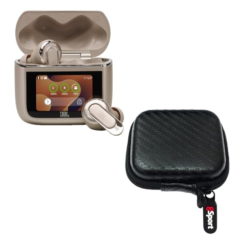 JBL Tour Pro 3 Noise Cancelling True Wireless Earbuds Bundle with gSport Case (Latte) - color: Latte