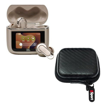 JBL Tour Pro 3 Noise Cancelling True Wireless Earbuds Bundle with gSport Case (Latte) - color: Latte