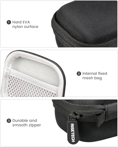 Earbud Case Compatible with Beats Powerbeats Pro 2 Wireless Bluetooth Earbuds, Portable Travel Hard Shell Earphone Case - with Clip (Black) - color: Black