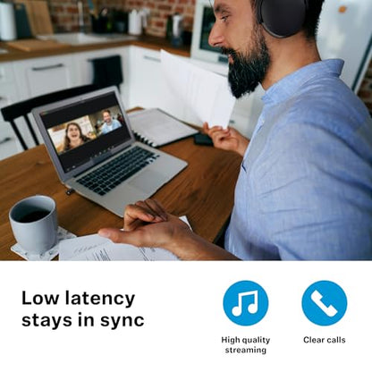 Sennehiser ACCENTUM Wireless Headphones, ANC, 50 Hr Battery, BTD 600 Dongle - color: Black/Copper, style: ACCENTUM Wireless