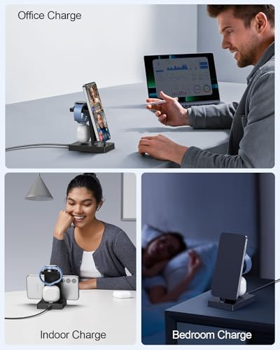 NANAMI 30W USB C 3 in 1 Charging Station for Samsung Devices | Android Devices Charging Station for Galaxy S26/S25/A37/A57/Z Flip8/Fold8, Galaxy Watch 8/7/6, Buds Pro, Not for Apple Watch