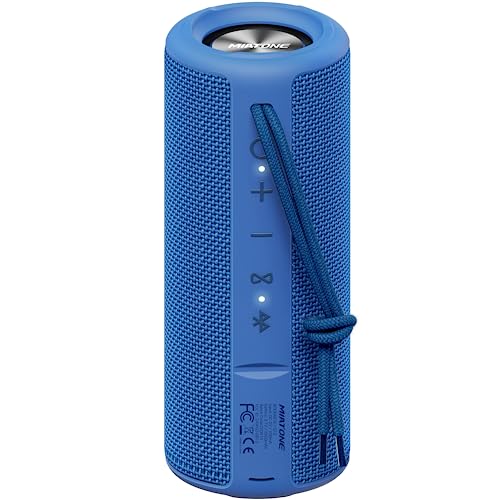 MIATONE Boombox Outdoor Portable Bluetooth Speakers Wireless Speaker Waterproof - Blue - color: BLUE