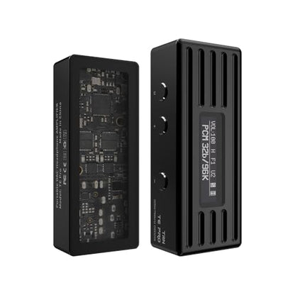 TRN-TE Pro Headphone Amplifier, Portable HiFi USB DAC Amps with 4.4mm and 3.5mm Dual Outputs Supports PCM 768kHz/DSD256 High Resolution Lossless for Smartphones/PC/Laptops