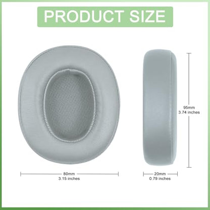 Replacement Earpads for Skullcandy Crusher EVO Headphones,Compatibel Crusher EVO Replacement Ear Pads,Upgraded Ear Covers with Soft Protein Leather,Optimized Noise Isolation Memory Foam (Light Grey) - color: Light Grey