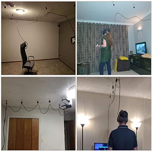Portable Cable Degree Rotation Pulley System Heavy Duty Silent Pulley Retractable Design Suitable for Gaming Family Room