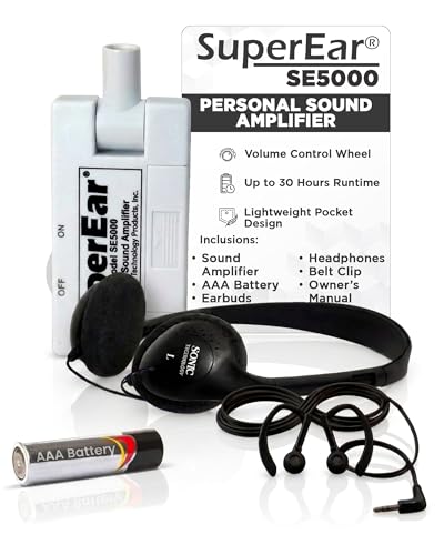 SuperEar SE5000 - Hearing Amplifier, Personal Headphones, Audio Accessories