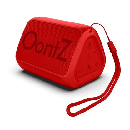 OontZ Angle Solo Compact Bluetooth Speaker, 14-Hour Playtime, Red - color: Red