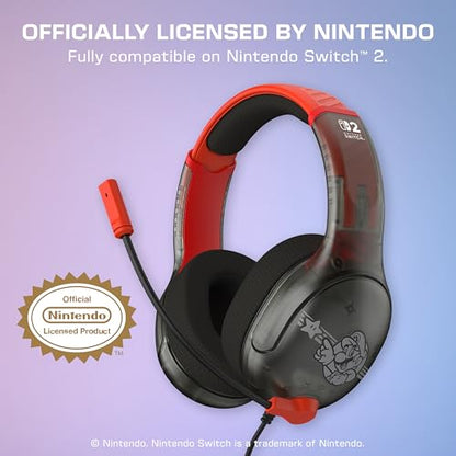 Turtle Beach Airlite Fit Wired Gaming Headset Mario Star, Nintendo Switch 2 | Also works with Nintendo Switch OLED, Flip-to-Mute Mic, Comfortable Ear Cushions, 40mm Speakers, Lightweight, Mario Star - color: Mario Star