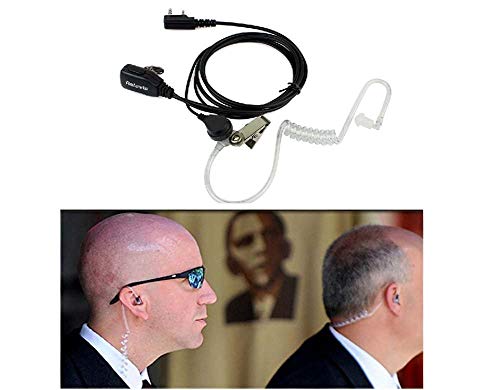 Retevis Walkie Talkie Earpiece with Mic, for RT22/RT21/RT68/H777/RT86 | Comfortable Acoustic Tube, Compatible with Pxton, Baofeng BF-888S, Kenwood walkie talkies, Surveillance Headset(1 Pack) - style: Acoustic Tube