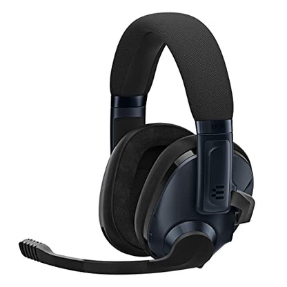 EPOS Gaming H3Pro Hybrid Gaming Headset - PC Headphones with Microphone - Noise-Cancellation, Adjustable, Smart Button Audio Mixing, Bluetooth, Gaming Suite, Surround Sound - Windows 10,Midnight Blue - color: Midnight Blue