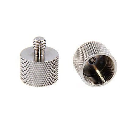 CAMVATE 5/8"-27 Female to 1/4"-20 Male Microphone Screw for Camera Monitor
