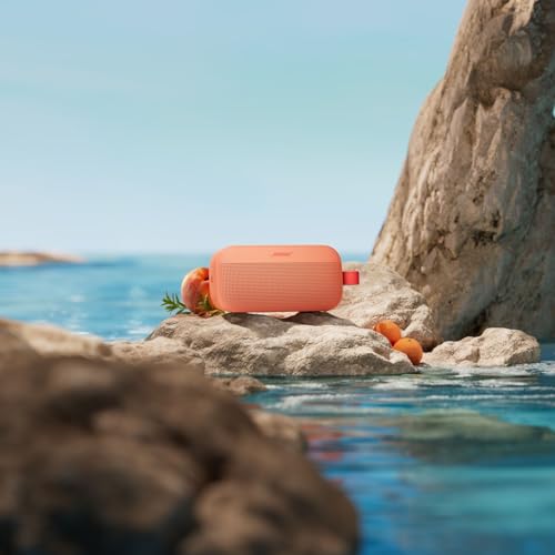 Bose SoundLink Flex Bluetooth Speaker (2nd Gen) - Portable Outdoor Speaker with Hi-Fi Audio, Waterproof and Dustproof, USB-C, Up to 12 Hours Battery Life, Sunset Peach - Limited Edition Color - color: Sunset Peach