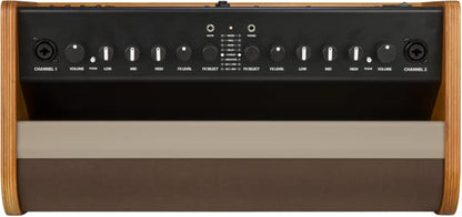 Fender Acoustic 100 1x8 100W Acoustic Guitar Amplifier Bundle with Instrument Cable, Amperstand Guitar Cradle, Tuner, and 24-Pack Picks - size: Acoustic 100 1x8
