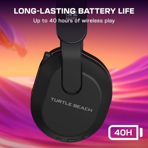 Turtle Beach Stealth 500 Wireless Gaming Headset Nintendo Switch 2, Black | Licensed for Switch 2, Bluetooth, 40mm Drivers, 40-Hr Battery, Flip-to-Mute Mic, Memory Foam, Lightweight, Charcoal Black - color: Charcoal Black