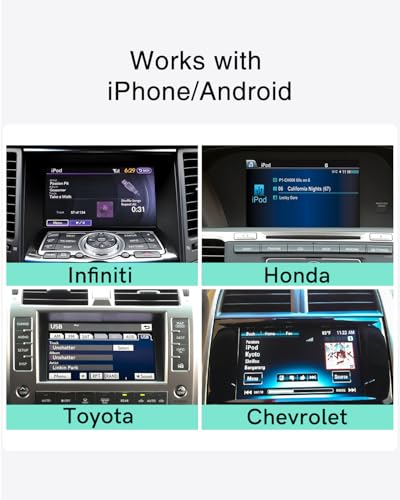 USB Bluetooth Adapter,aptX HD Bluetooth Receiver for Car Audio | Compatible with Infiniti, Honda,Toyota,Lexus,Volvo,Ford.Displays song info, supports wheel controls, plug-and-play streaming.