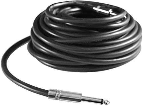 2Pcs 6ft 12AWG 1/4" TS Cable Heavy Duty Audio Amplifier Speaker Cord - size: 6ft