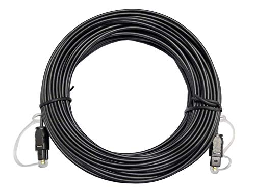 easyday Digital Optical Audio Cable Toslink Cable Cord Fiber Optic Cable for Home Theater, Sound Bar, TV, PS4, Xbox, PlayStation & More (20 Meter) - size: 20 Meter