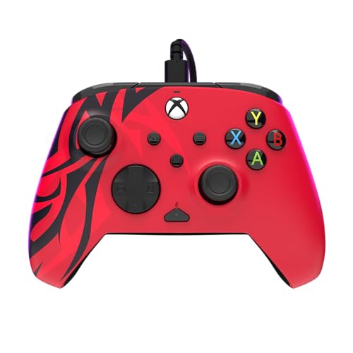 PDP Rematch Enhanced Wired Gaming Controller for Xbox Series X|S & Xbox One - color: Spirit Red, style: Controller