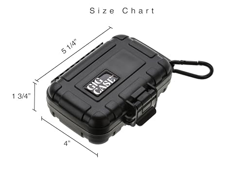 GIGCASE® in-Ear Monitor Hard Case (Small) – Compatible with KZ ZS10/ZS10 Pro/ZSN/ZST/ZEX/AS10/AS16/ZSN Pro X, YINYOO, CCZ Melody – IEM, in-Ears, Headphones, Earphones, Earbuds Storage Case - size: Small