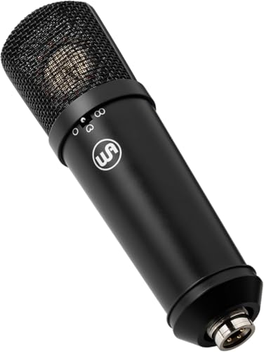 Warm Audio WA-87jr Large Diaphragm Condenser Mic with Shockmount, Rich Studio-Grade Sound for Vocals, Instruments, Podcasts, Black - color: Black