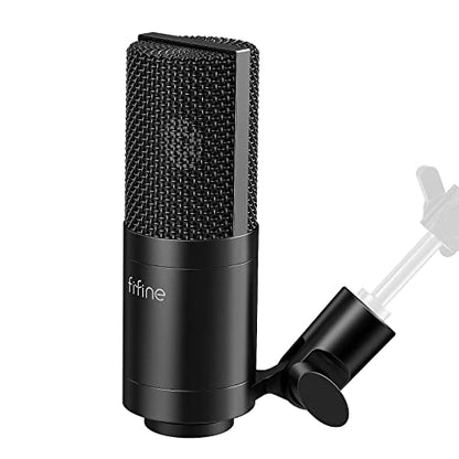 FIFINE K669C XLR Condenser Microphone for Recording, Podcast | Cardioid Studio Mic for Voice-Over, Streaming, Vocals, Compatible with Audio Mixer/Audio Interface