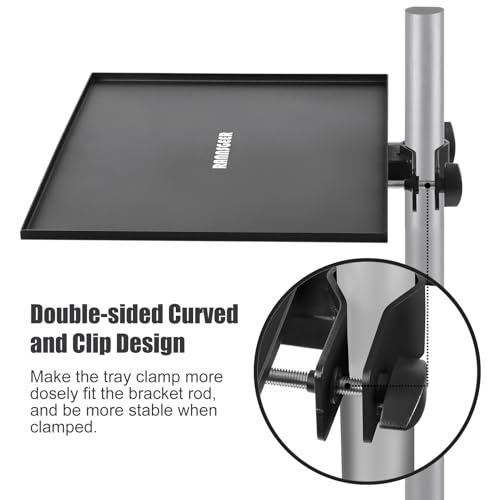 Heavy Duty Metal Tray, 11.8x15.8 | For Tripod Speaker Stand, For Mobile TV Stand - size: 11.8" x 15.8"
