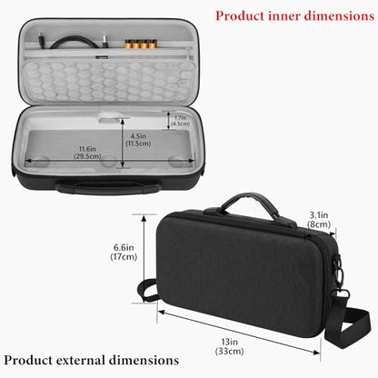 GEEKRIA Hard Shell Travel Case Compatible with Zoom LiveTrak L6max / L6max Digital Mixer, Audio Mixer Carrying Bag (Dark Gray) - style: For L6max