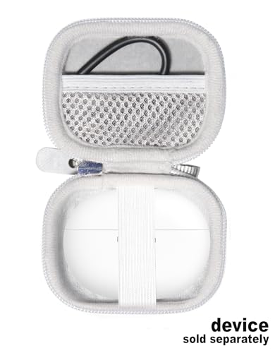 Case for King Lucky Jewelry-Inspired Clip-On Earbuds with Butterfly Earrings, Clip-on Earbuds Jewelry Wireless Bluetooth 5.4 Comfortable Open Ear Headphones (Smoke White) - color: Smoke White