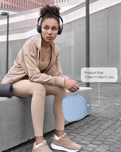 Headphone Case Soft for JBL Tune 510BT/520BT/500BT/720BT/Sony WH-CH520/510/720/710/BERIBES/TOZO/JLab, Ultra-Thin Headphones Case Bag Travel Carrying Universal (Blue) - color: blue