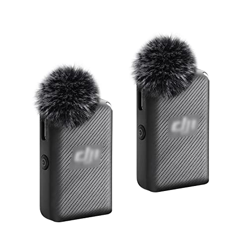2-Pack Windscreen Wind Muff for DJI MIC Lavalier Microphone, Furry Cover - size: 2-Pack