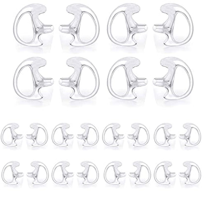 Replacement Earmold Earpiece Earbud Earplug Ear Mold for Walkie Talkie Acoustic Tube Earpiece,Soft Silicone Earmould Replacement Earpiece Insert for Two Way Radio Air Acoustic Headset (Pair of 12) - color: 12 pair(3 Larger+6 Medium+3 Small)